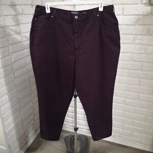 American Eagle Denim Ladies Size 22WP Petite Western Purple Made in Canada Jeans